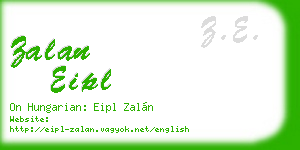 zalan eipl business card